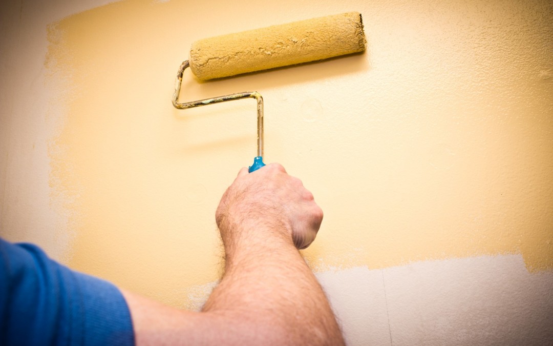 Hand painting an interior - house painter Sydney